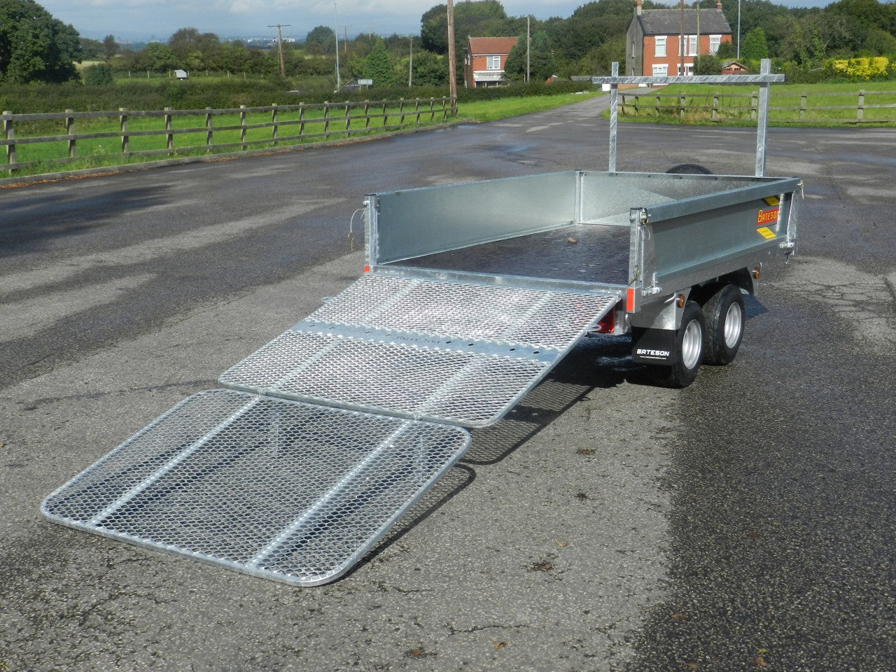 720 Double folding ramp - Add-on to trailer