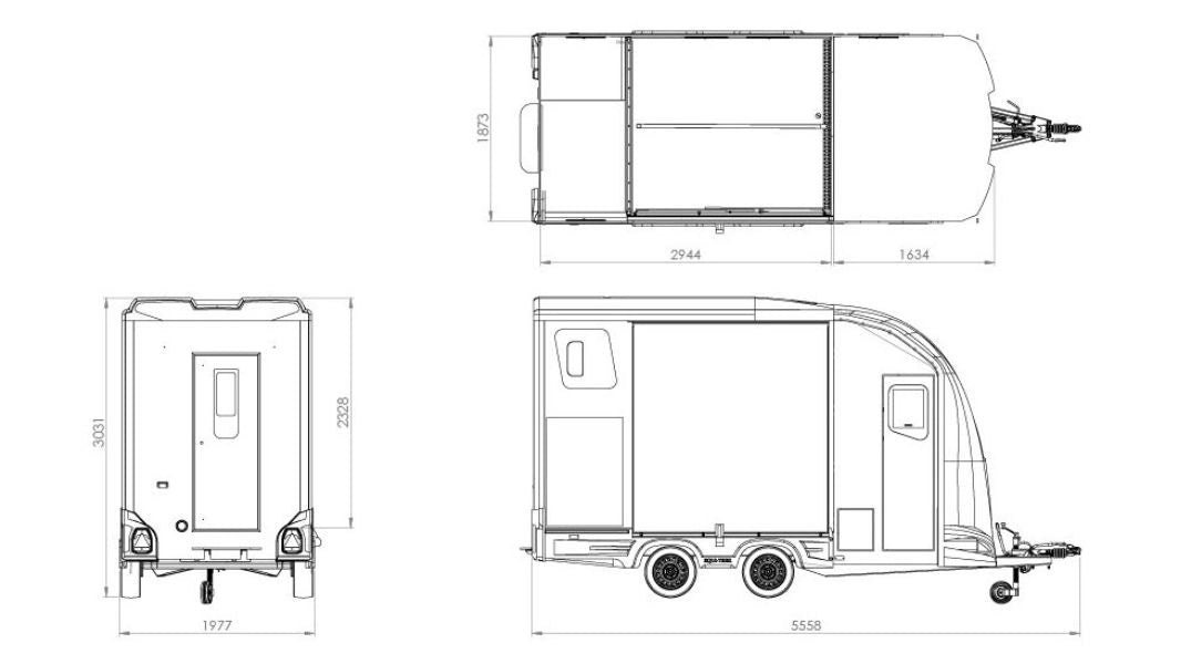 Equi-Trek Day-Treka Horse Trailer