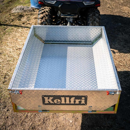 Kellfri ATV Tipping Trailer 500kg with Galvanised Tread Plate