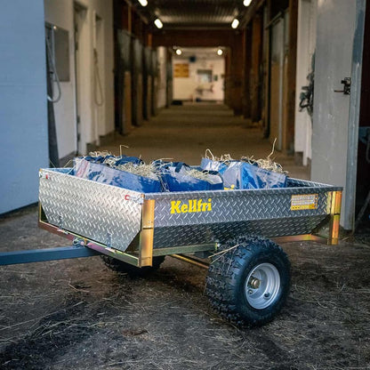 Kellfri ATV Tipping Trailer 500kg with Galvanised Tread Plate