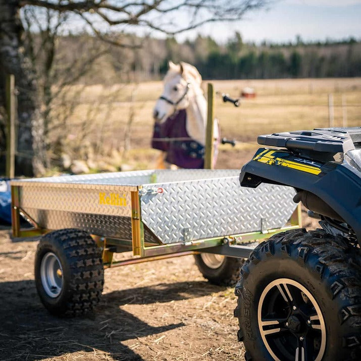 Kellfri ATV Tipping Trailer 500kg with Galvanised Tread Plate