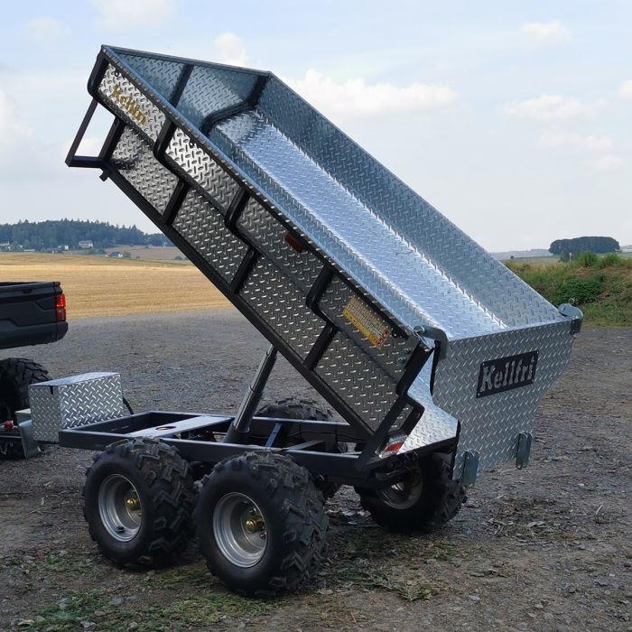 Kellfri ATV Tipping Trailer 1420kg with Electric Hydraulic Tipper