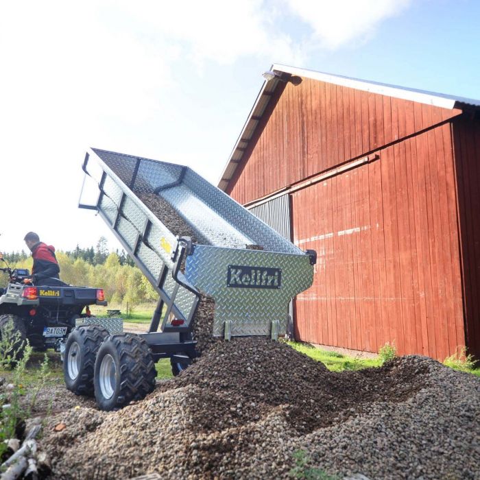 Kellfri ATV Tipping Trailer 1420kg with Electric Hydraulic Tipper
