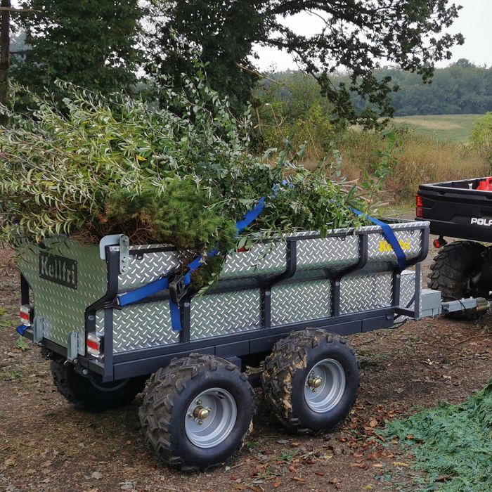 Kellfri ATV Tipping Trailer 1420kg with Electric Hydraulic Tipper