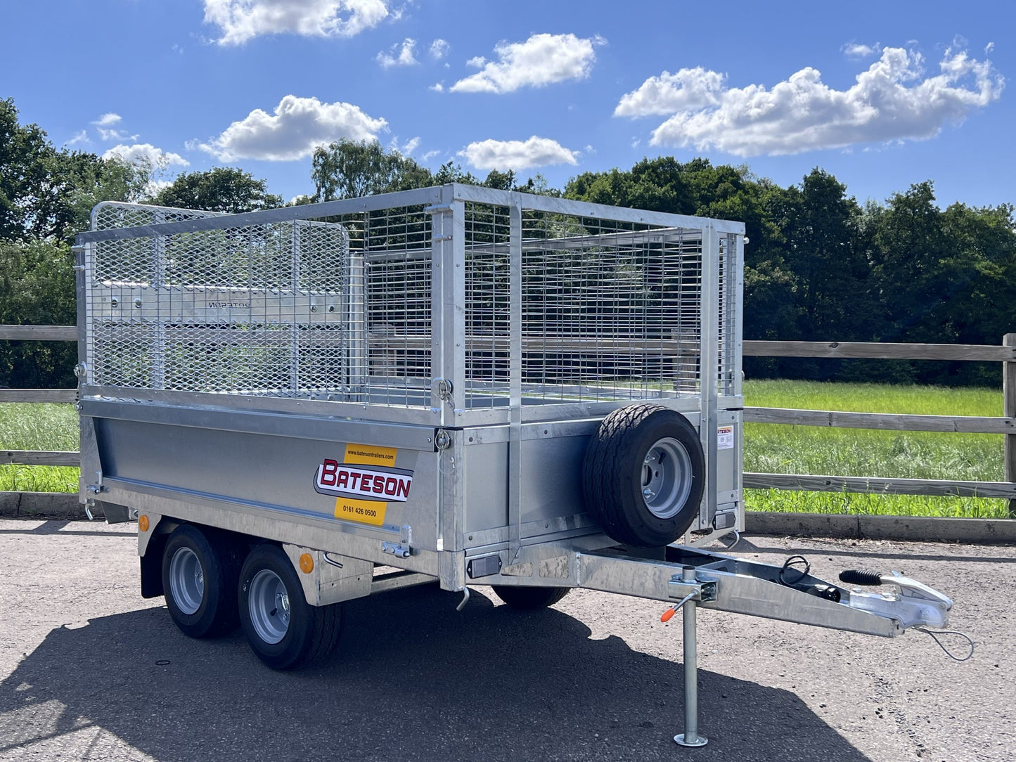 7' x 4' Bateson 720 Twin Axle Unbraked Platform Trailer