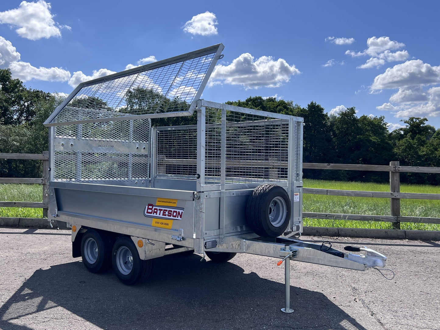 7' x 4' Bateson 720 Twin Axle Unbraked Platform Trailer
