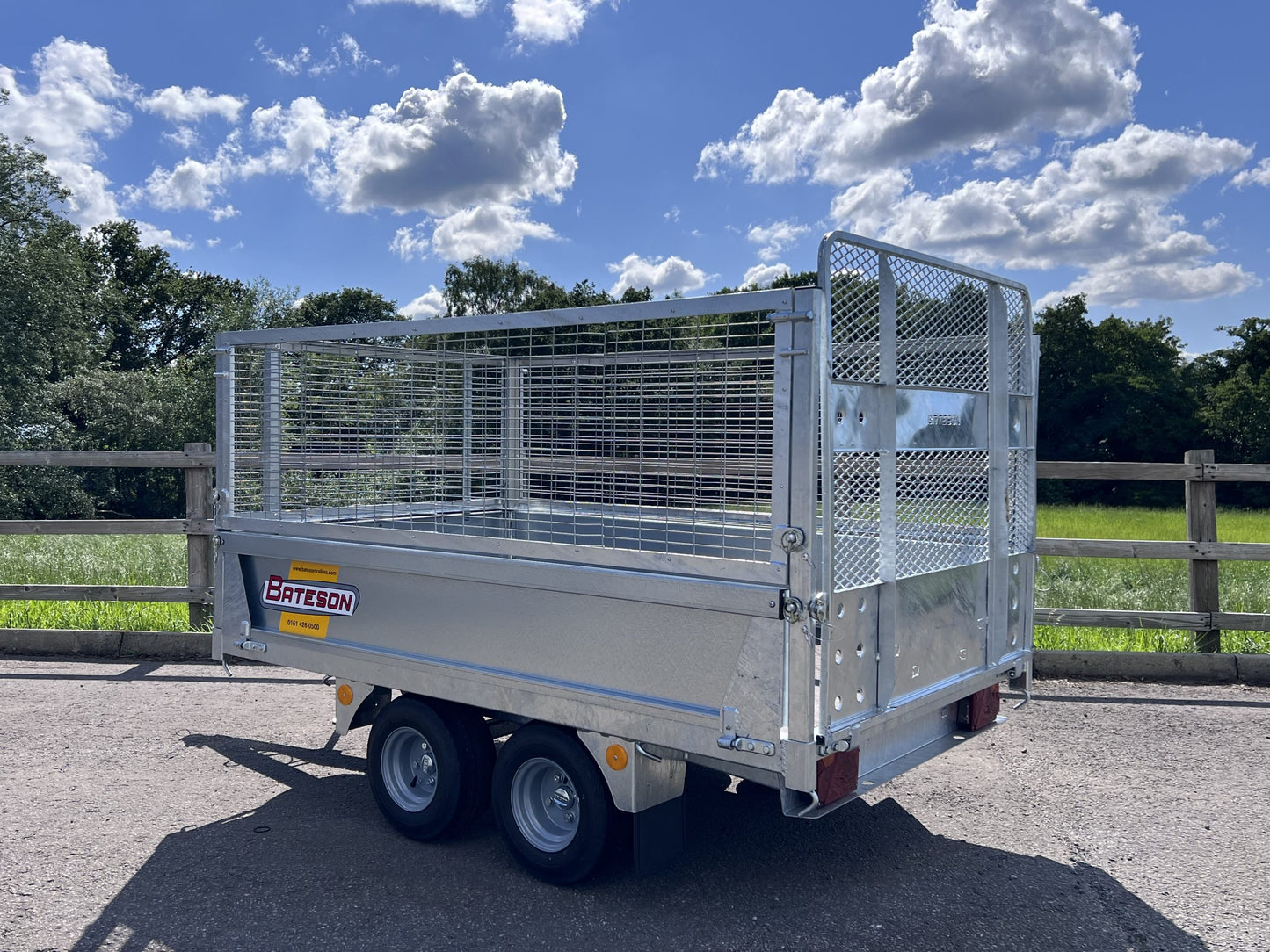 7' x 4' Bateson 720 Twin Axle Unbraked Platform Trailer
