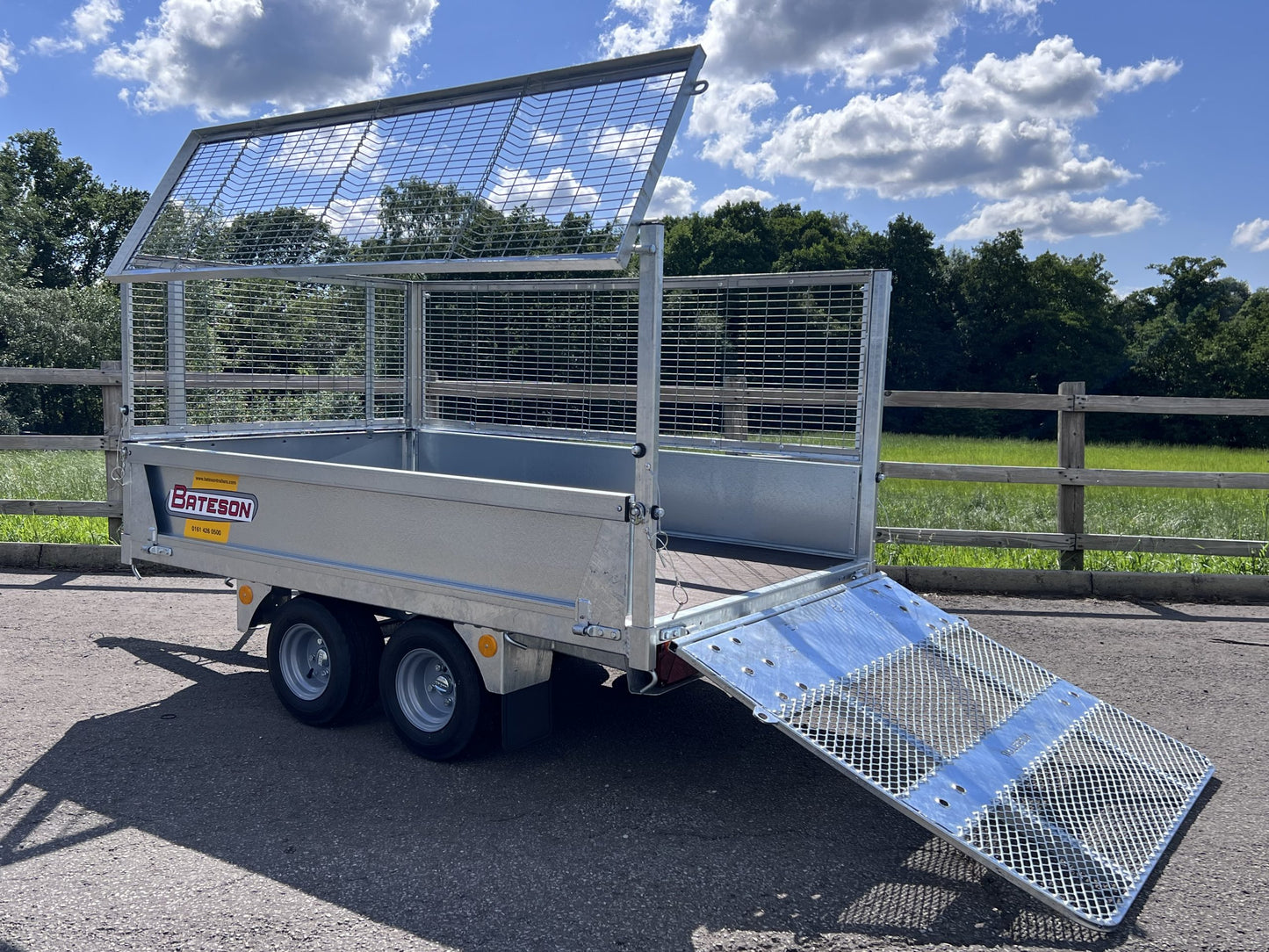 7' x 4' Bateson 720 Twin Axle Unbraked Platform Trailer