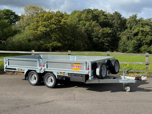 Bateson 3536 12ft Platform Trailer – 3500kg Heavy-Duty Model c/w sides and ramps
