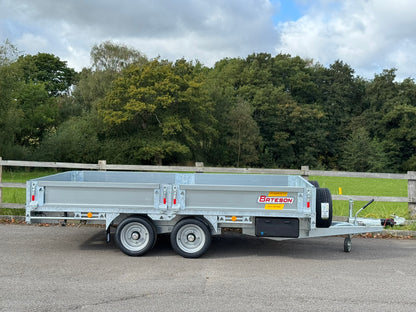 Bateson 3536 12ft Platform Trailer – 3500kg Heavy-Duty Model c/w sides and ramps