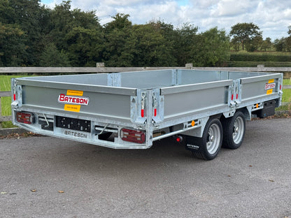 Bateson 3536 12ft Platform Trailer – 3500kg Heavy-Duty Model c/w sides and ramps