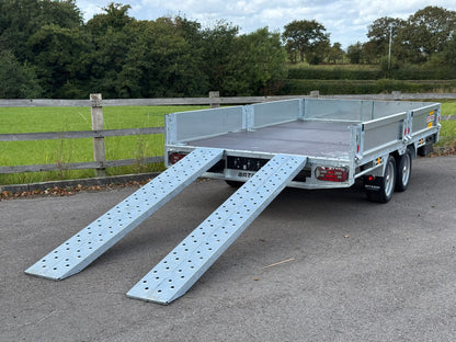 Bateson 3536 12ft Platform Trailer – 3500kg Heavy-Duty Model c/w sides and ramps