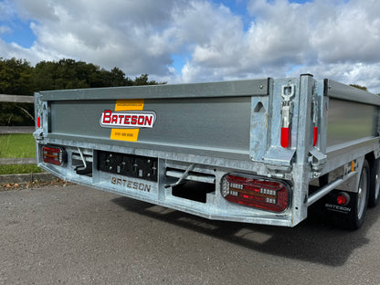 Bateson 3536 12ft Platform Trailer – 3500kg Heavy-Duty Model c/w sides and ramps