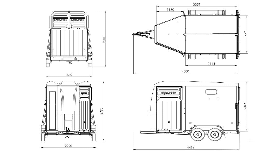 Equi-Trek Apollo Horse Trailer